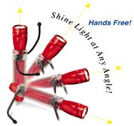 Flexible flashlight holder