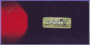 red and white skylite LED flashlight