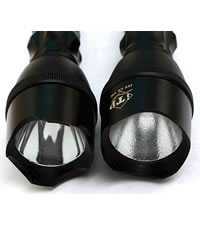 ITP C6 LED Flashlights lens view