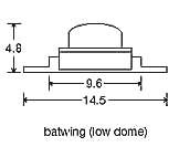 Batwing Low Dome Emitters and Stars