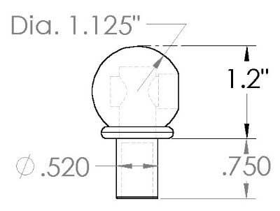 threaded ball led landscape lights