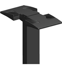 LED bollard with double head