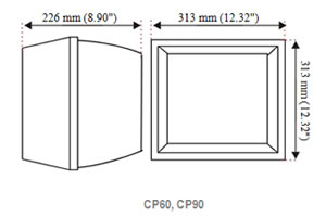dimensions 60 and 90W