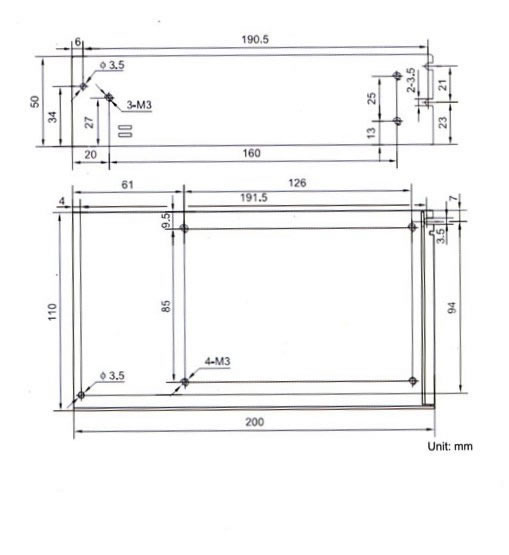 200W power supply dimensions