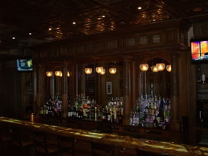 stanley hotel bar lit with leds