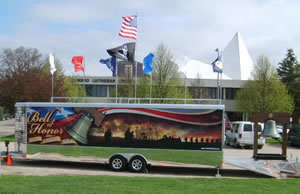 bell of honor trailer lit with LEDs