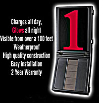 ez view solar powered LED Address Numbers