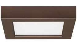 5.5 inch square led ceiling lights bronze