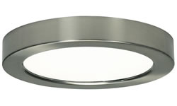 7 inch round led ceiling lights brushed nickel