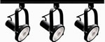 black gimbal ring track lighting kit