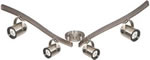 brushed nickel swivel arm track lighting kits