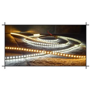 120 LED Per Meter Flexible LED Strips on White Circuit Board 
