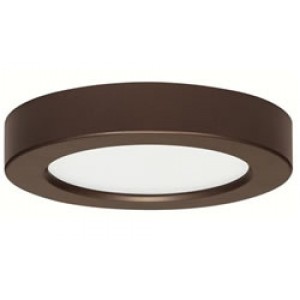 5.5 inch round LED ceiling light, bronze, 2700K