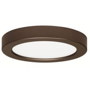 7 inch round LED ceiling light, bronze, 2700K
